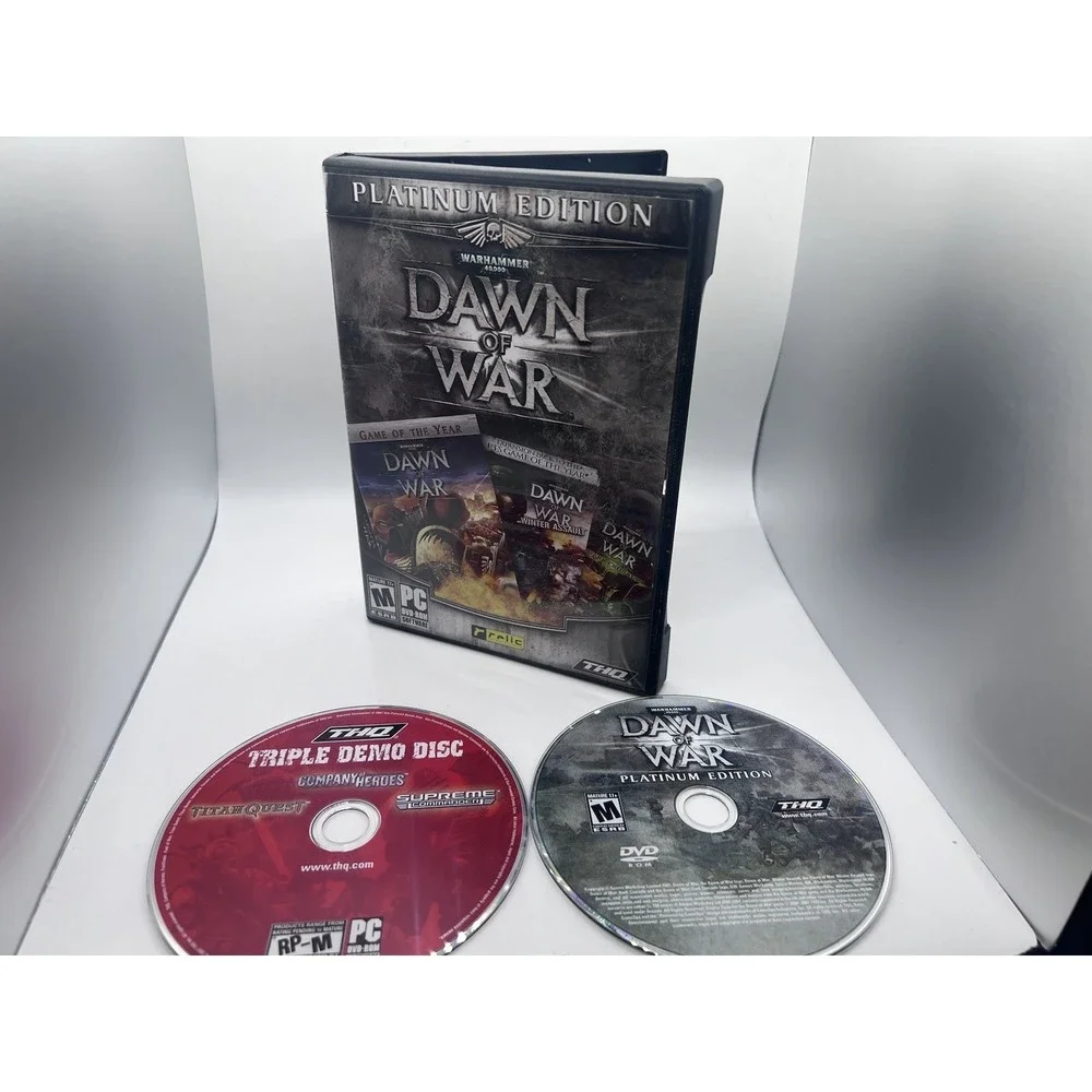 Warhammer 40k Dawn of War Platinum‎ PC - Very Good, Missing Manual